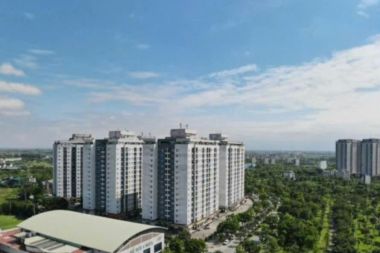 Bán Kiot Thanh Hà B1.4 HH01A diện tích 47,2 m2, mặt tiền 4,3 m, view vườn hoa, nhìn đường 30m
